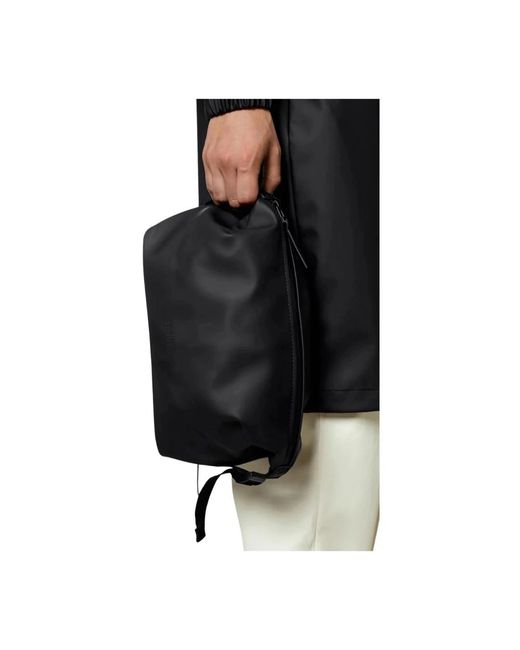 Rains Black Toilet Bags for men