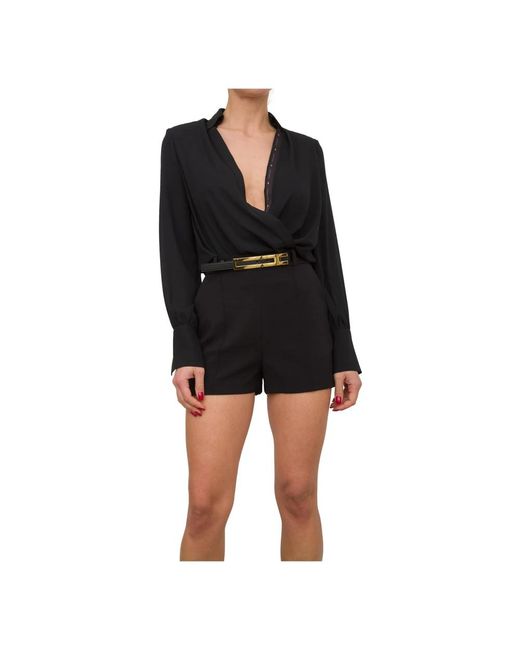 Elegante blusa para mujeres Elisabetta Franchi de color Black