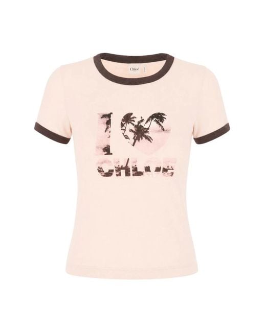 Chloé Natural T-Shirts