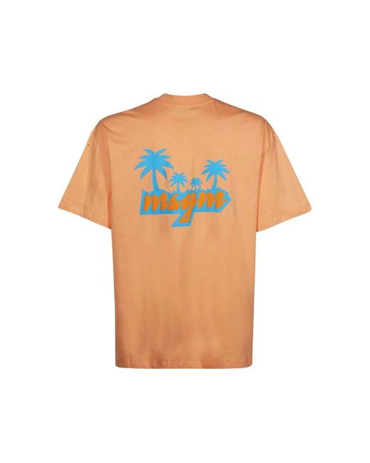 T-Shirts MSGM pour homme en coloris Orange