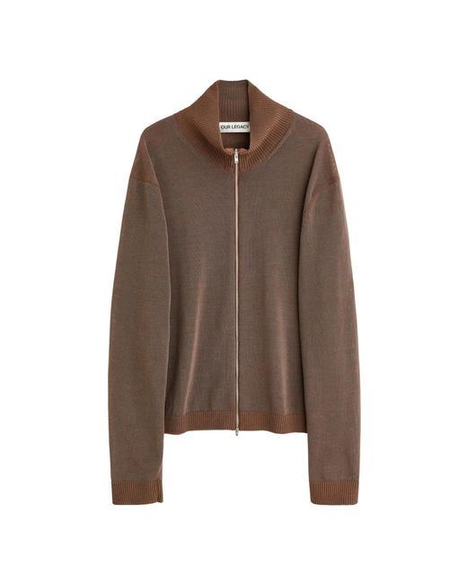 Our Legacy Brown Zip-Throughs for men