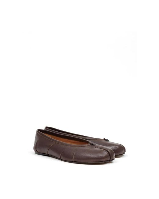 Maison Margiela Brown Ballerina Shoes