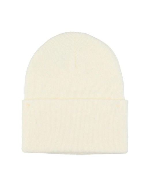 Caterpillar Accessoires ,Geribbelde Beanie Roomkleurige Hoed in het Natural voor heren