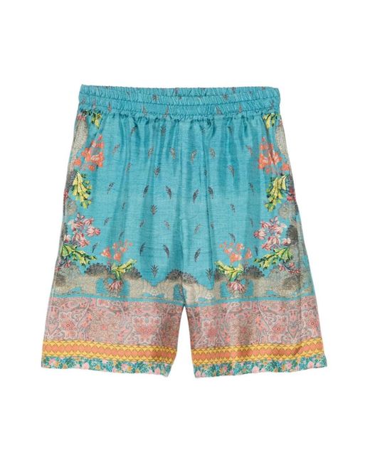 Pierre Louis Mascia Blue Casual Shorts