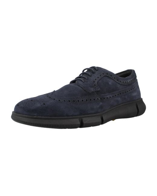 Geox Blue Modische sneakers für urbanen stil