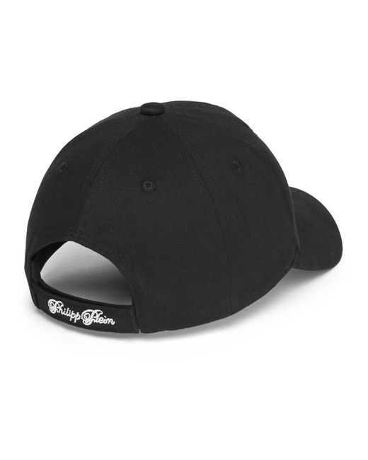 Philipp Plein Baseball Cap Label in het Black