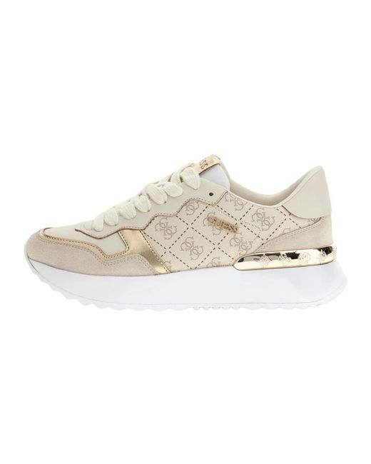 Guess White Vinsa Runner Sneakers