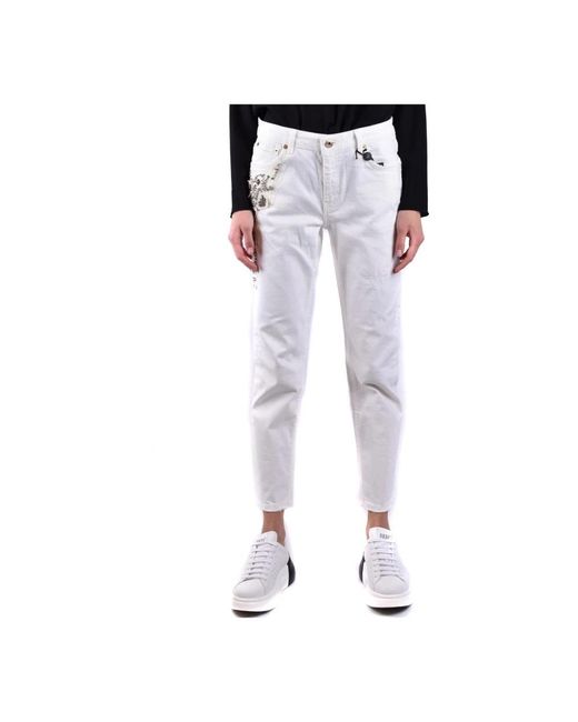 Twinset Blue Cropped Jeans