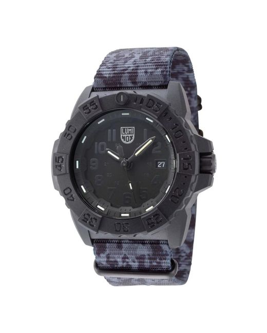 Luminox Accessoires ,Zwart Seal Watch in het Black voor heren