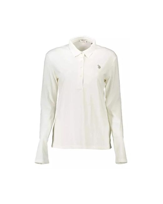 U.S. POLO ASSN. White Polo Shirts for men