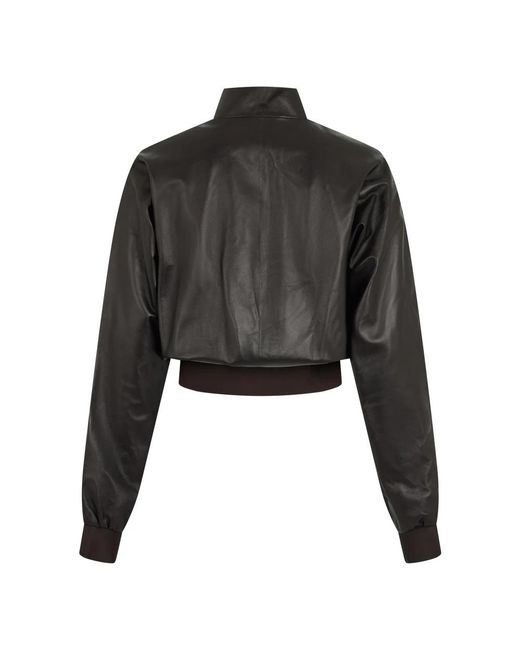 Leather Jackets Gucci de color Black