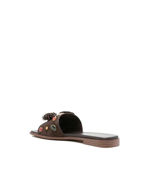 Twinset Brown Sliders