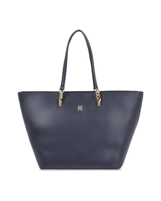 Tommy Hilfiger Blue Tote Bags