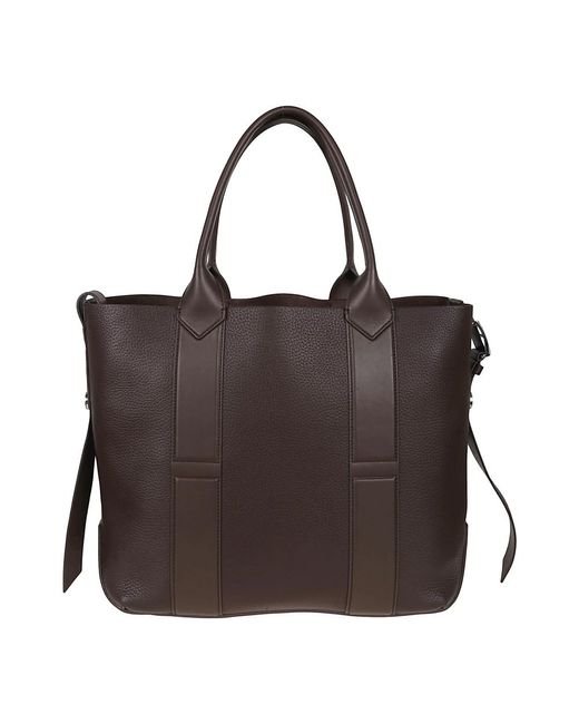 Hogan Black Braune Schultertasche Mit Personalisierter Schnalle