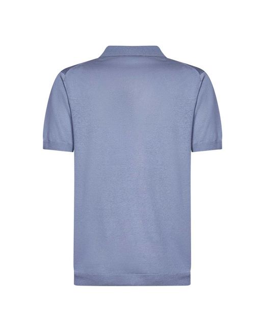 Low Brand Blue Polo Shirts for men