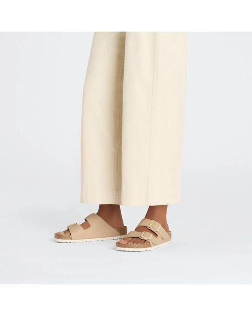 Shoes > flip flops & sliders > sliders Birkenstock en coloris White