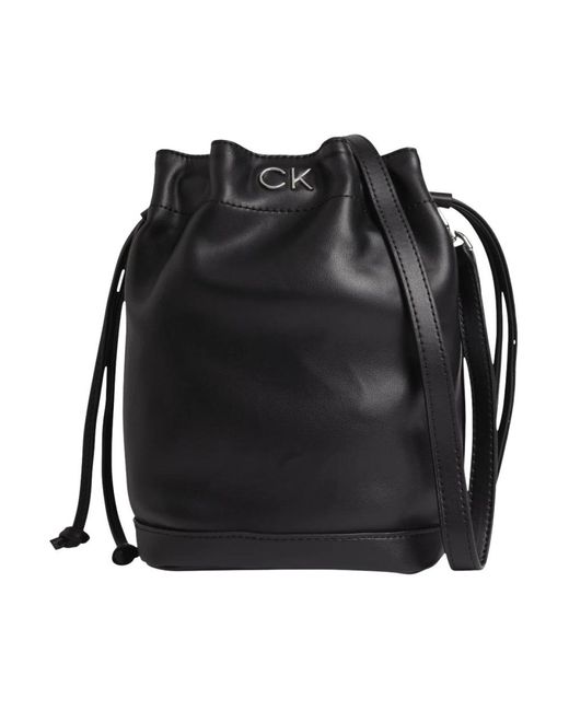 Calvin Klein Black Bucket Bags