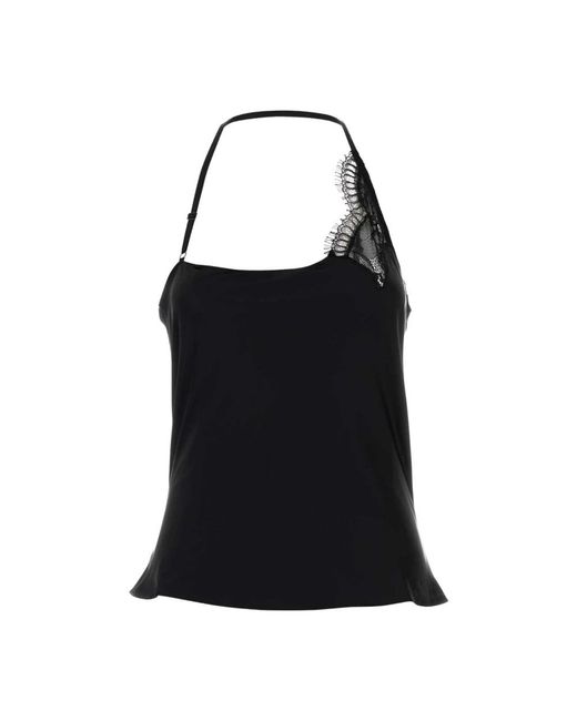 Courreges Black Sleeveless Tops
