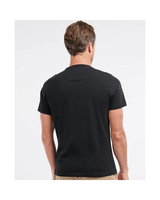 Logo Tee Black di Barbour da Uomo