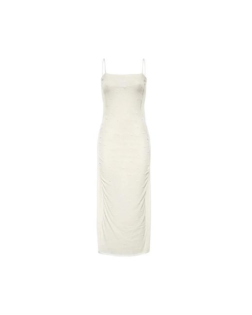 Jacquemus La Robe Maille Plumetis in het White