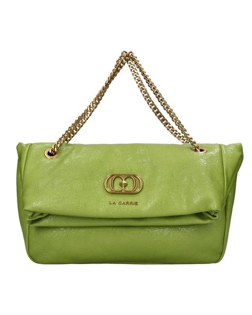 La Carrie Green Shoulder Bags