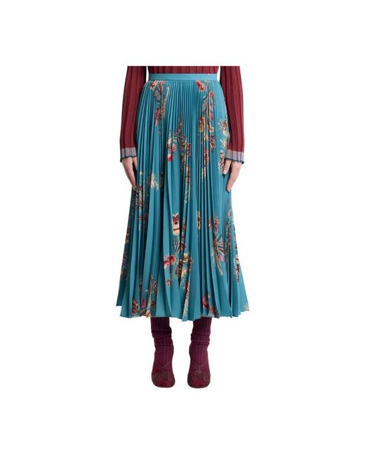 Etro Blue Midi Skirts