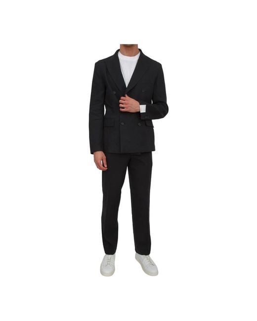 Paolo Pecora Black Suit Trousers for men