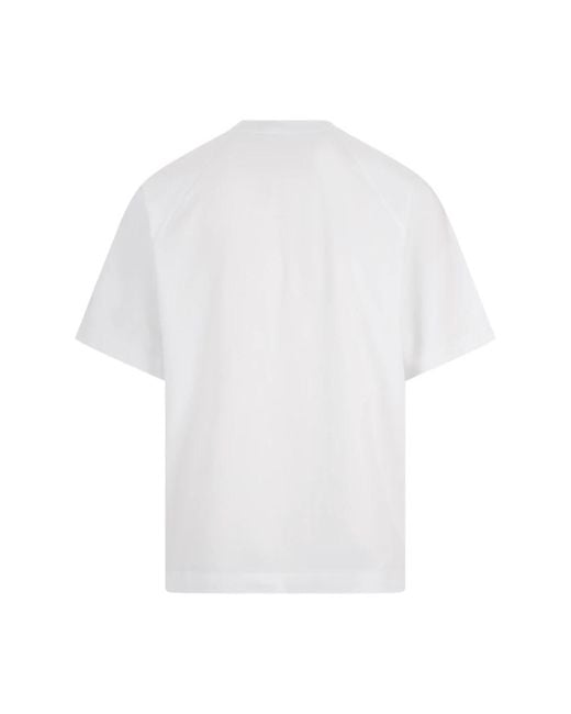 Jacquemus Tops ,Wit ,Katoen Typo T-Shirt in het White voor heren