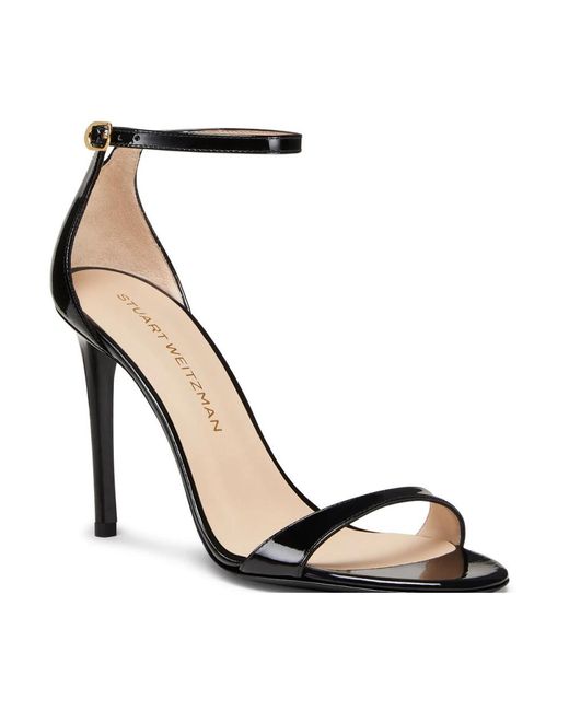 Stuart Weitzman Black High Heel Sandals