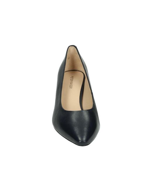 Peter Kaiser Schoenen ,Blauw ,Leer Blauwe Leren Pumps Met G Breedte in het Blue