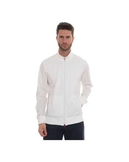 Zip-Throughs di Kiton in White da Uomo