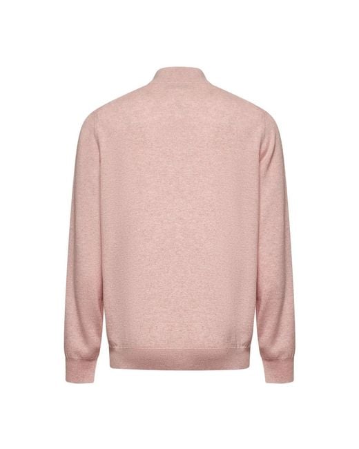 Brunello Cucinelli Pink Cashmere Knitwear for men
