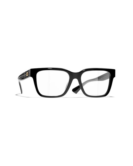 Chanel Square Eyeglasses in het Black