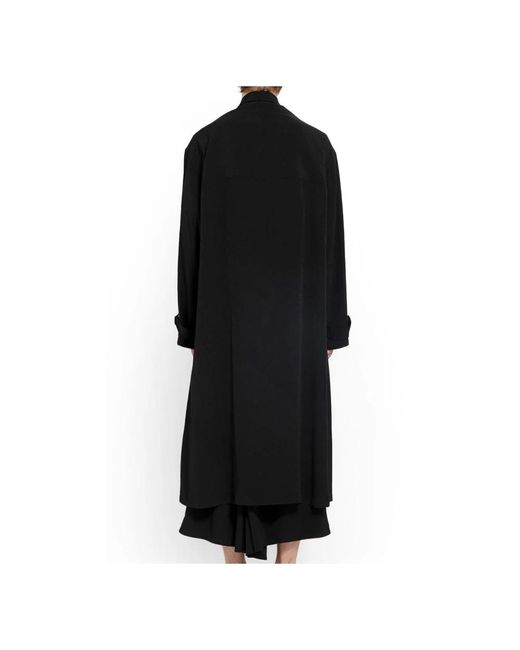 Yohji Yamamoto Satin kragen tel in Black für Herren