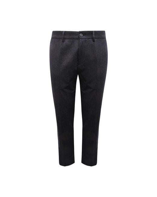 Brooksfield Blue Slim-Fit Trousers for men