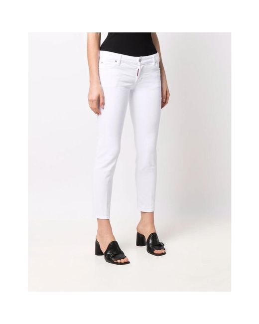Slim-Fit Trousers DSquared² de color White