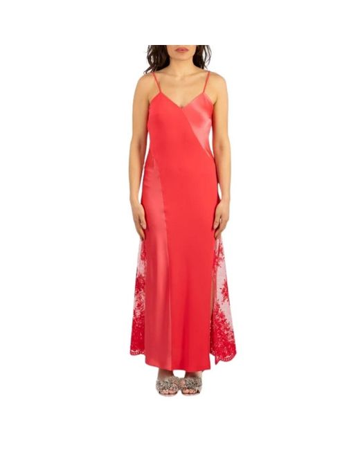 Hanita Maxi Jurk in het Red