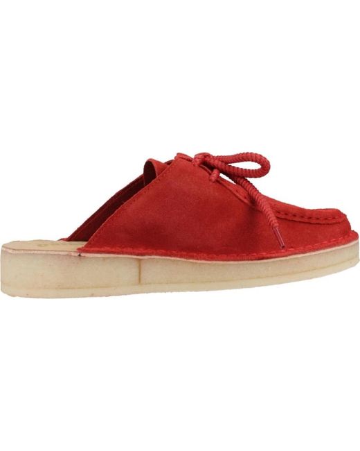Clarks Red Stylische Mules Für Moderne Nomaden