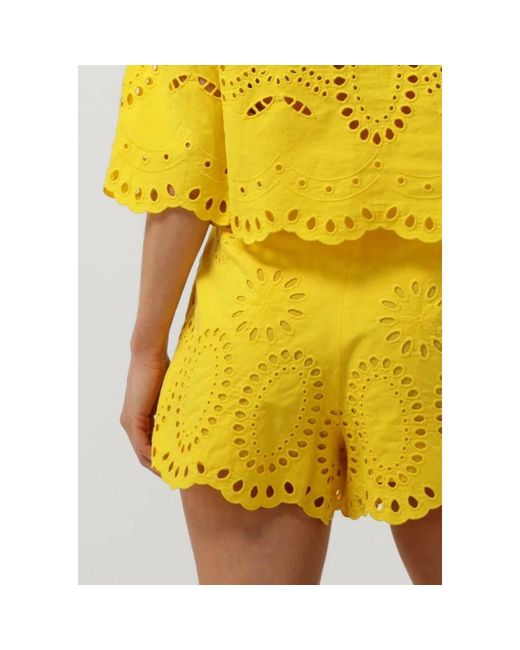 Idano Quoc Shorts in het Yellow