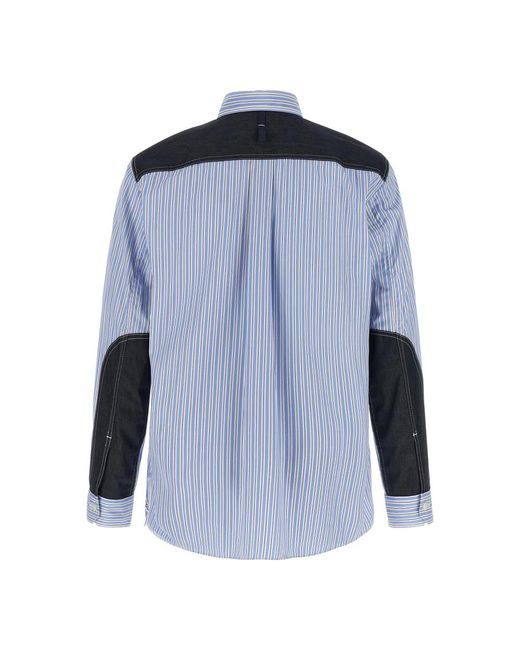 Junya Watanabe Blue Casual Shirts for men