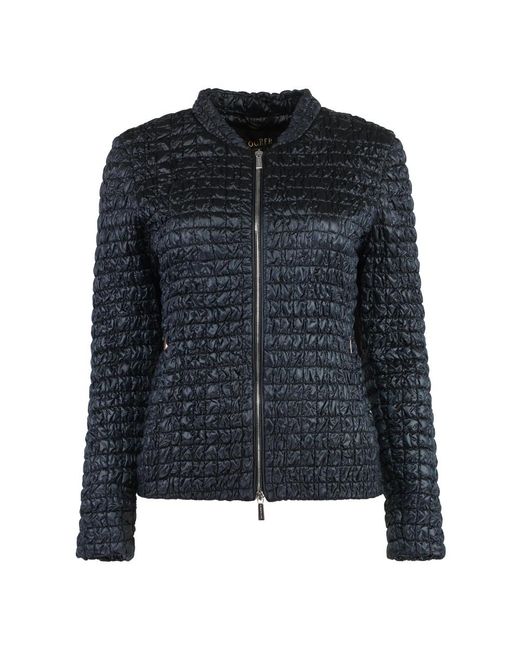 Moorer Jassen ,Blauw ,Polyester Anusca Jack Met Rits En Vulling in het Black