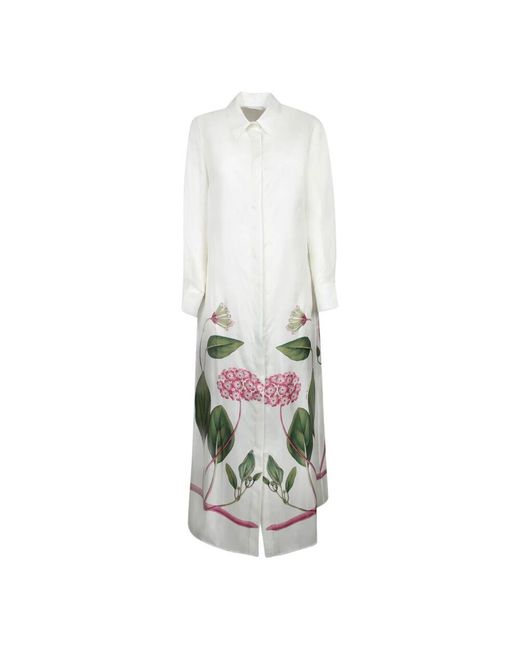Pierre Louis Mascia White Weißes Kleid Elegantes Design