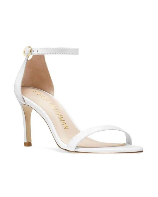 Stuart Weitzman White Sandalen