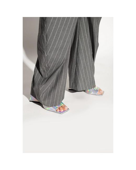 The Attico White Devon mules