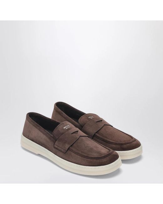 Prada Schoenen ,Bruin ,Loafers in het Brown voor heren