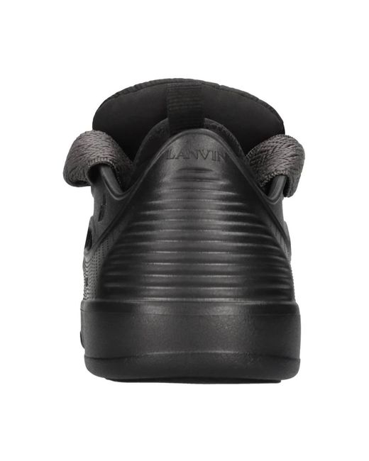 Lanvin Black Curb Block Molded Eva
