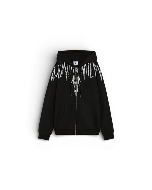 Marcelo Burlon Black Zip-Throughs for men