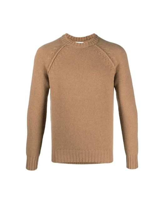 Malo Brown Round-Neck Knitwear for men