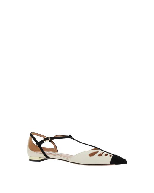 Aquazzura Brown Ballerina Shoes