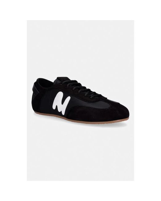 MSGM Super Flache Wildleder-Sneaker in Black für Herren